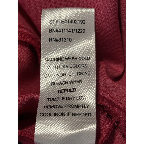 Fortune + Ivy  Dress Ruffle Front and Bottom Size XL Raspberry violet Sleeveles - Picture 8 of 8